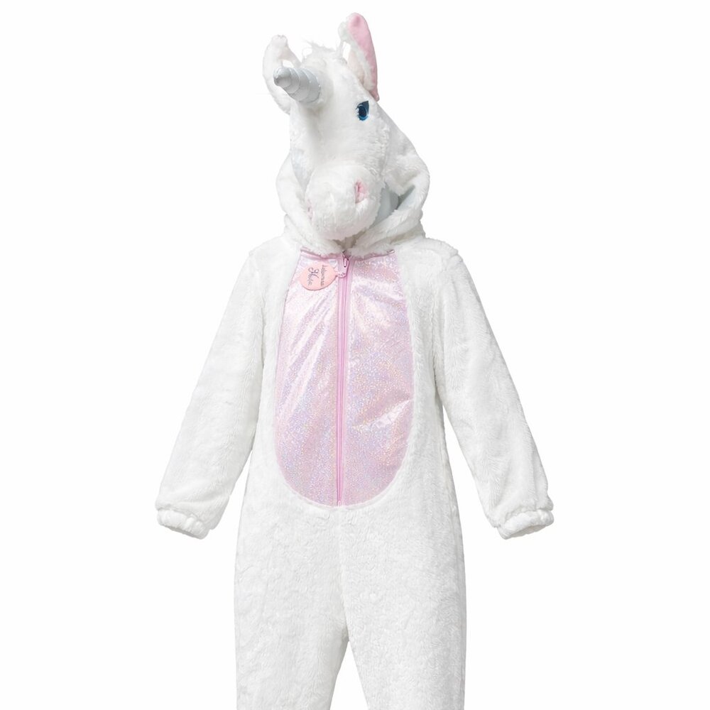 Dream Play Imagine Unicorn Costume 3T Plush Hooded One Piece Kids Dress Up